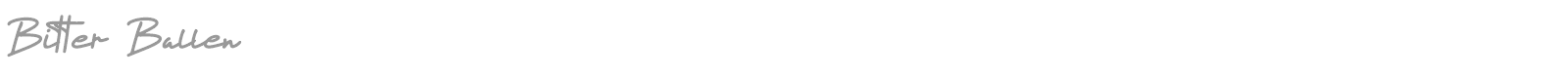 Bitter Ballen font preview